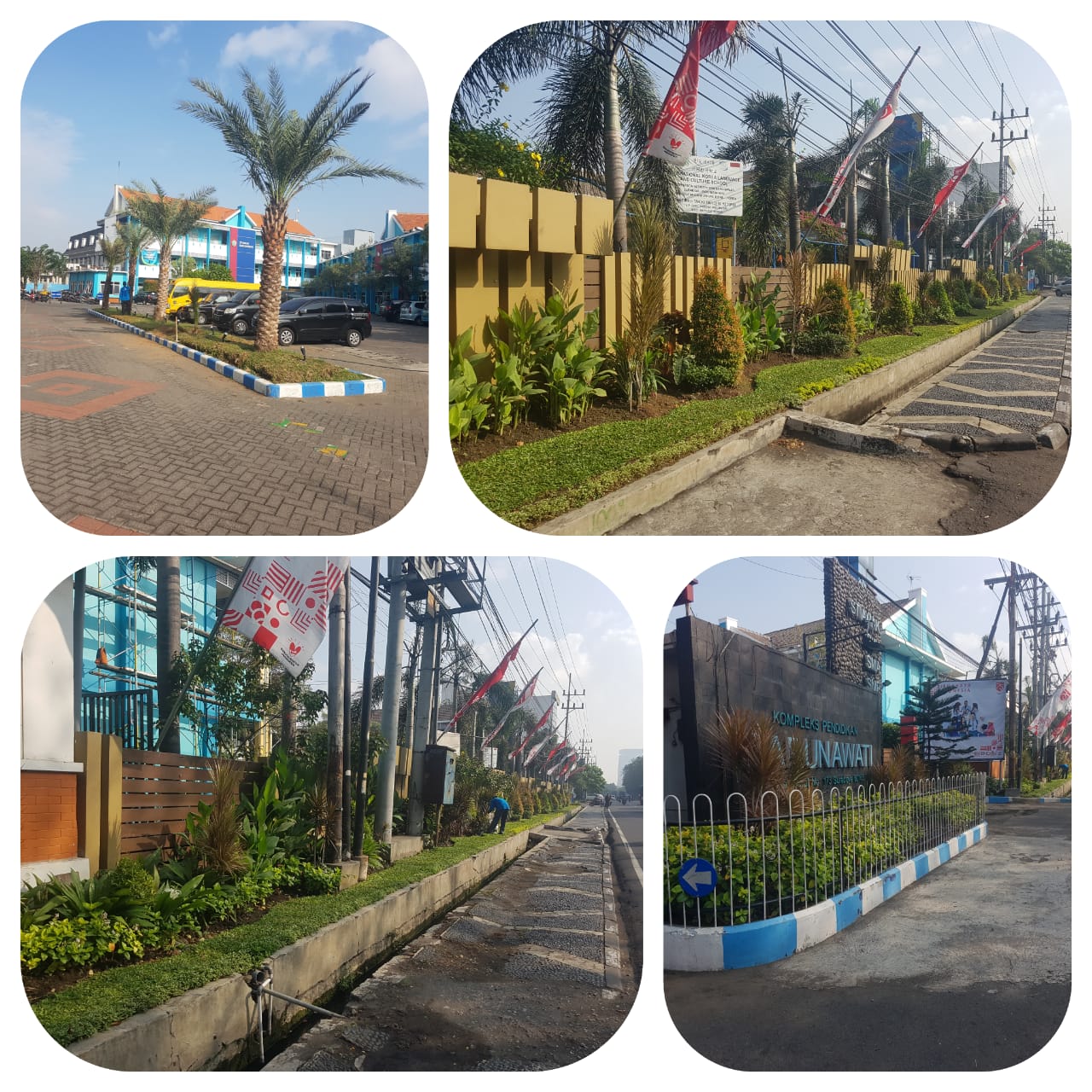 Gambar Taman pun, siap menyambut siswa baru