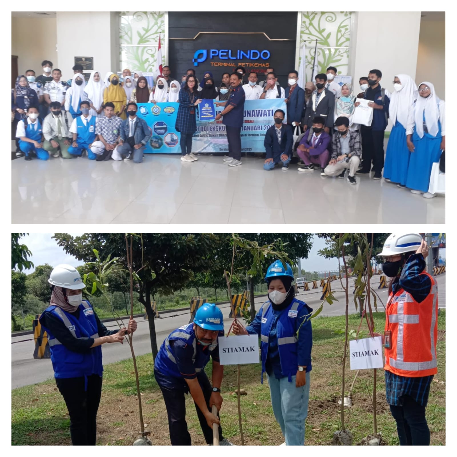 Gambar STIAMAK Port Visit ke Pelabuhan Teluk Lamong Bersama Guru dan Murid SMA/SMK Surabaya