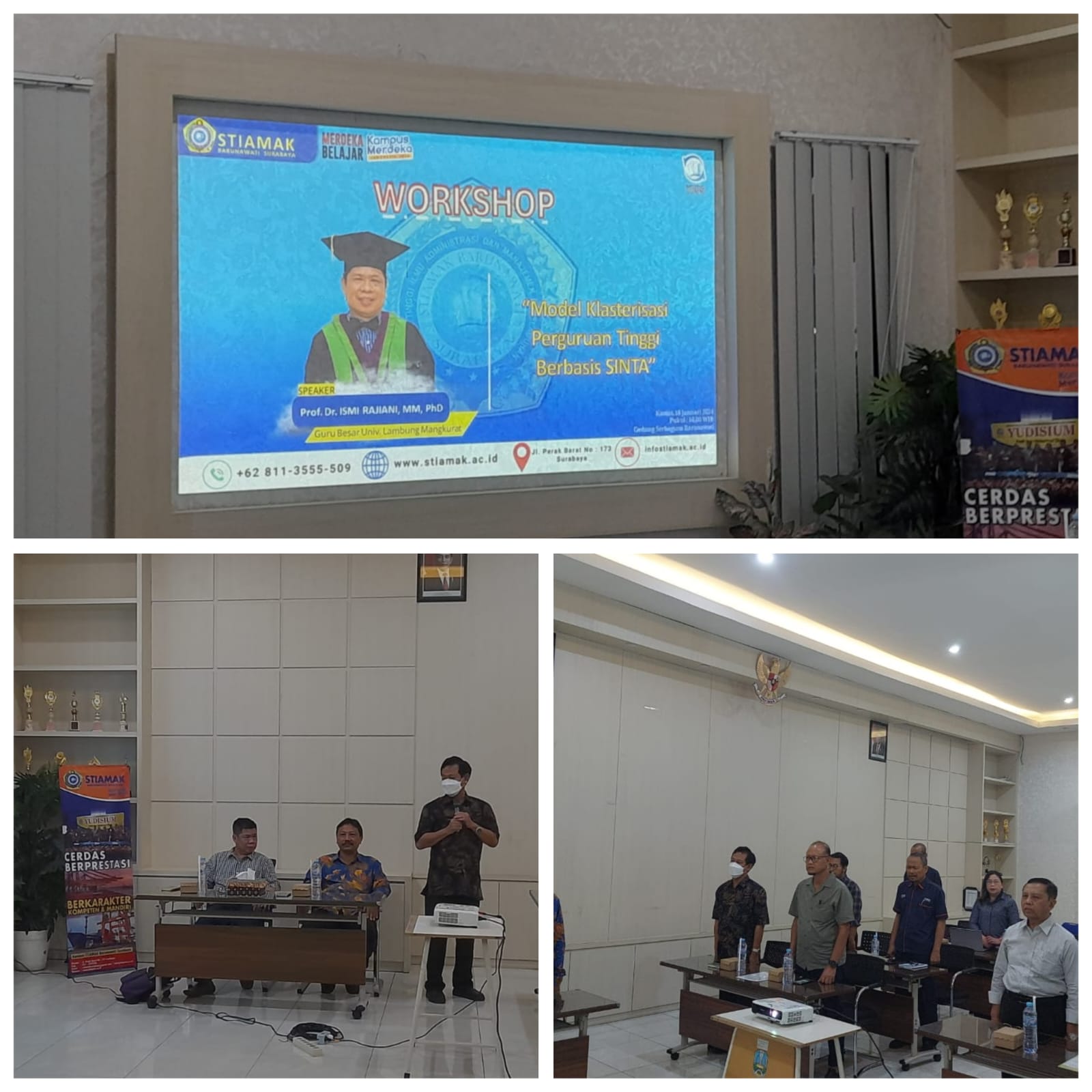 Gambar WORKSHOP KLASTERISASI PERGURUAN TINGGI DI STIAMAK BARUNAWATI SURABAYA