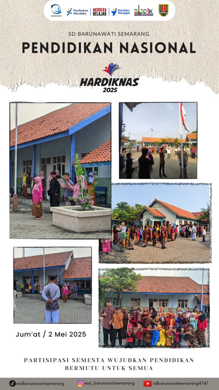 Gambar SD - SMP Barunawati Gelar Upacara Hardiknas 2025